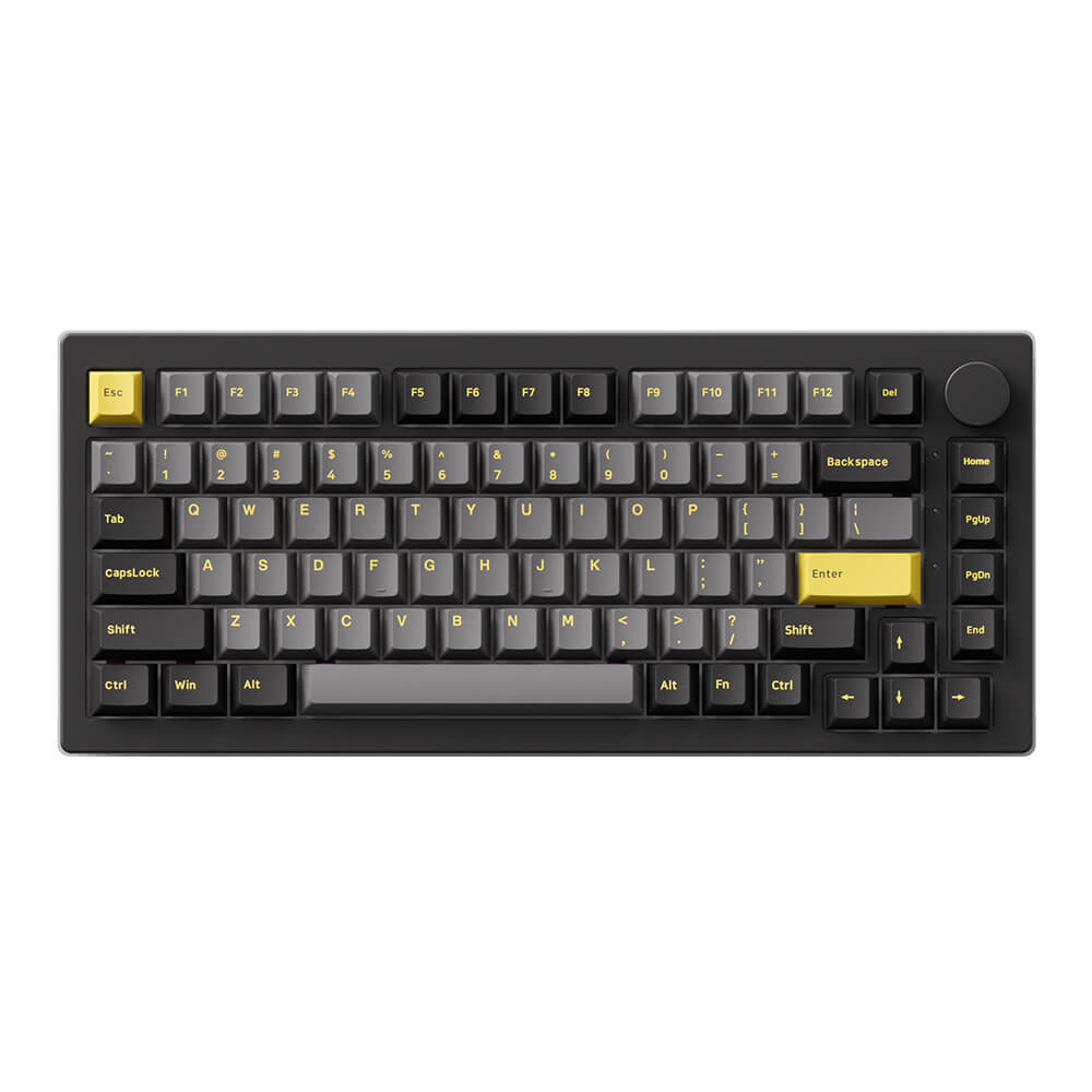 AKKO 5075B Plus Black Gold H1 AKKO 5075B Plus Black & Gold - Multi-modes / RGB / Hotswap / Gasket mount / South Facing