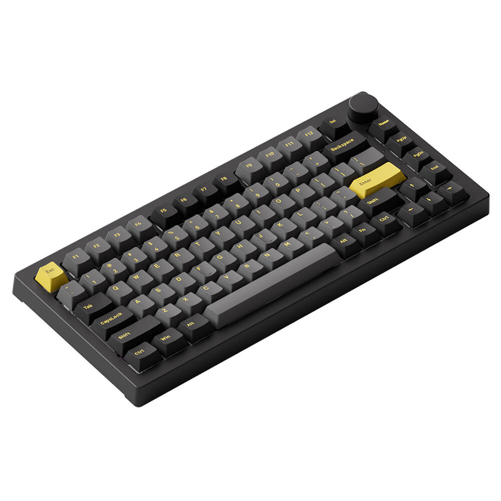 AKKO 5075B Plus Black Gold H4 AKKO 5075B Plus Black & Gold - Multi-modes / RGB / Hotswap / Gasket mount / South Facing - Ảnh 4