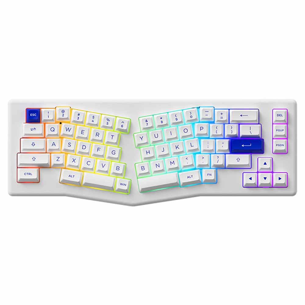 AKKO ACR Pro Alice Plus H1 AKKO ACR Pro Alice Plus (Spray Painted White / RGB / Hotswap / AKKO CS Crystal / Gasket Mount)