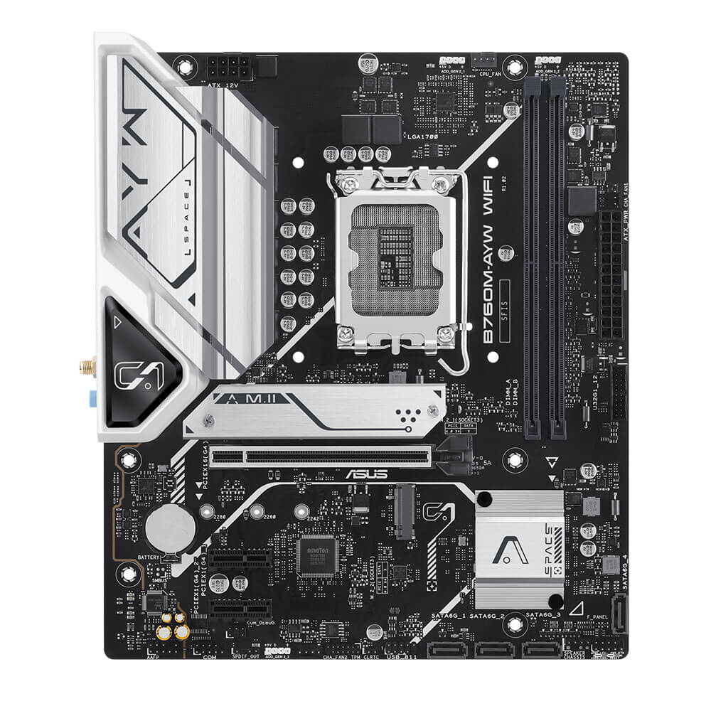 ASUS B760M AYW WIFI H2 ASUS B760M-AYW WIFI - Socket 1700 - Ảnh 2
