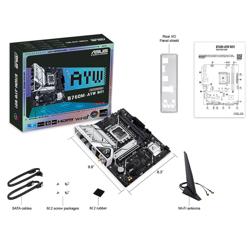 ASUS B760M AYW WIFI H6 ASUS B760M-AYW WIFI - Socket 1700 - Ảnh 6