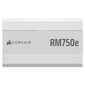 Corsair RM750e White ATX 3.1 and PCIe 5.1 H5 Corsair RM750e White - ATX 3.1 & PCIe 5.1 - 750W 80 Plus Gold - Fully Modular Low-Noise ATX Power Supply