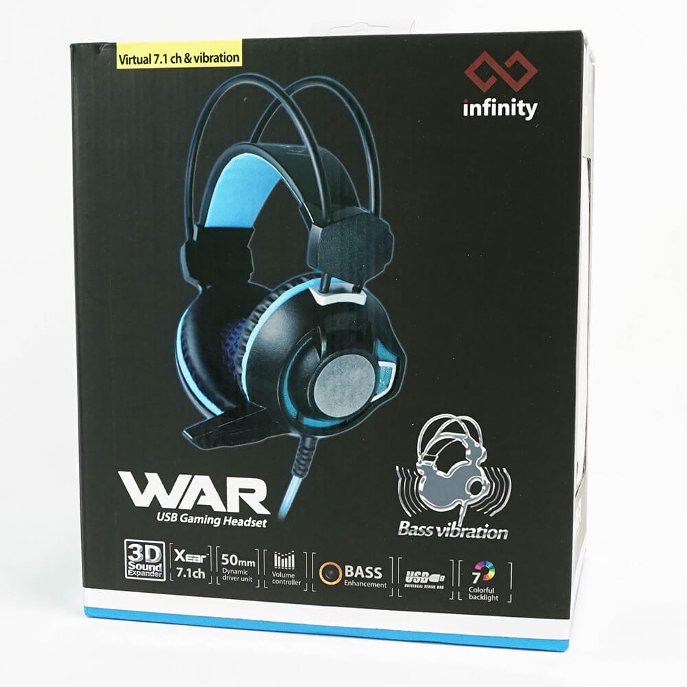 Infinity War H10 Infinity War RGB Led -Virtual 7.1 Vibration Gaming Headset - Ảnh 10