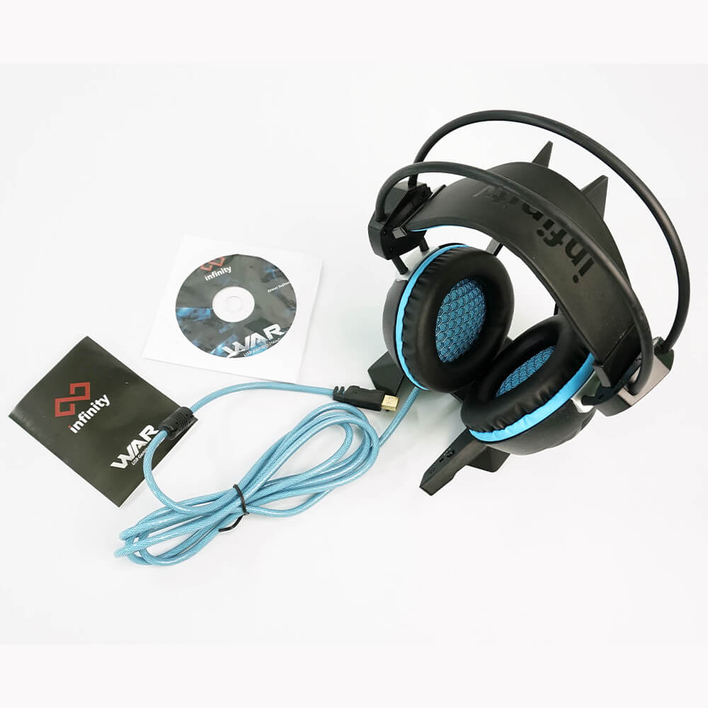 Infinity War H8 Infinity War RGB Led -Virtual 7.1 Vibration Gaming Headset - Ảnh 8