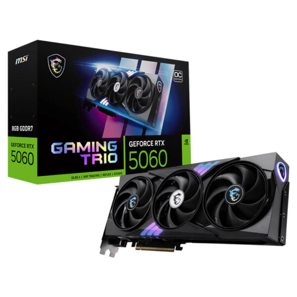 MSI GeForce RTX™ 5060 8G GAMING TRIO OC – 6GB GDDR7