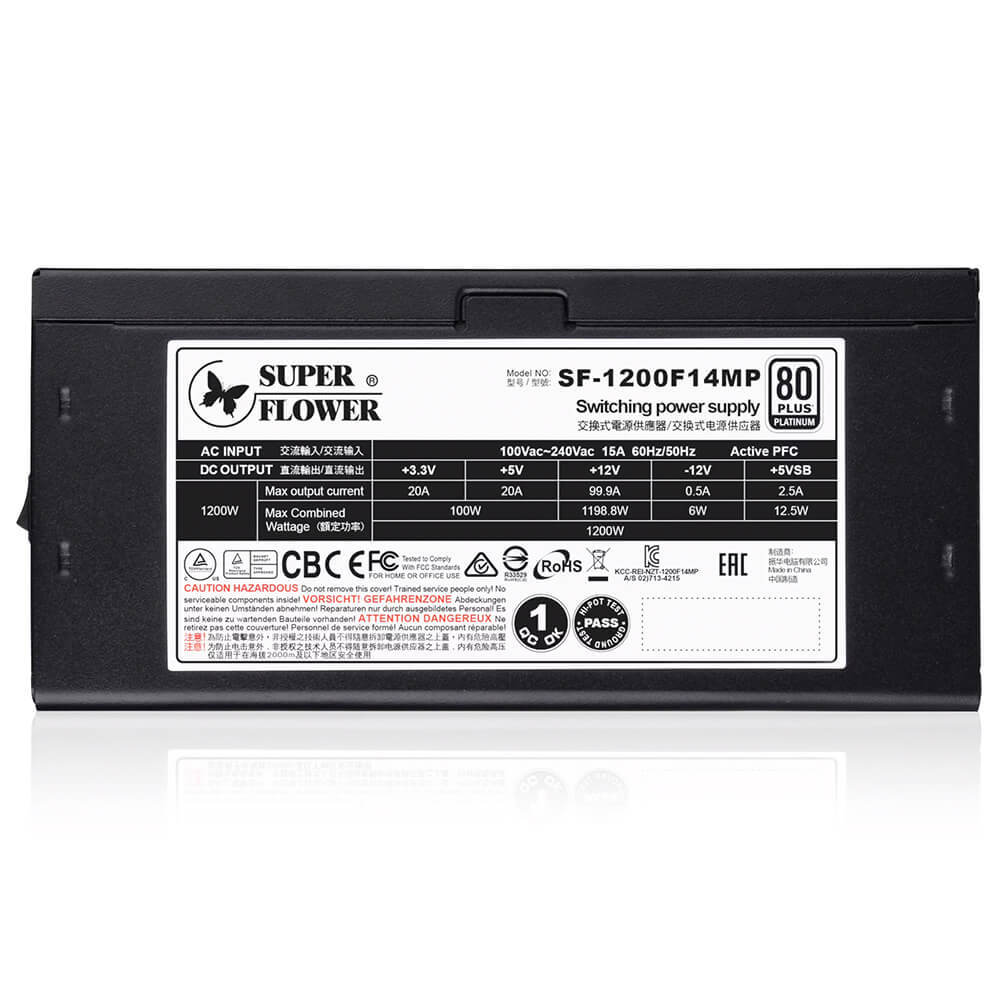 Super Flower Leadex Platinum 1200W SE H3 Super Flower LEADEX Platinum SE 1200W - 1200W 80 Plus Platinum - Full Modular PSU - Ảnh 3