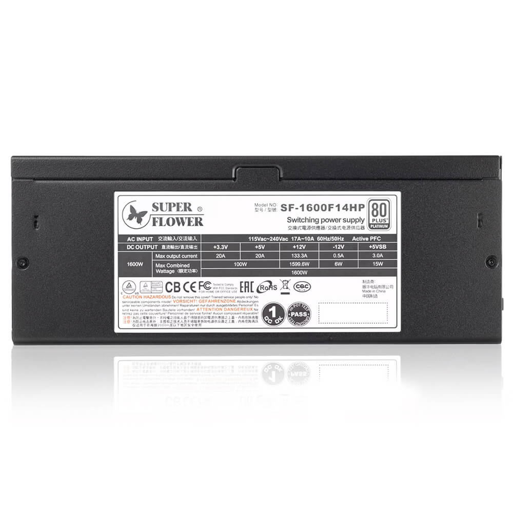 Super Flower Leadex Platinum 1600W H5 Super Flower LEADEX Platinum 1600W - 1600W 80 Plus Platinum - Full Modular PSU - Ảnh 5