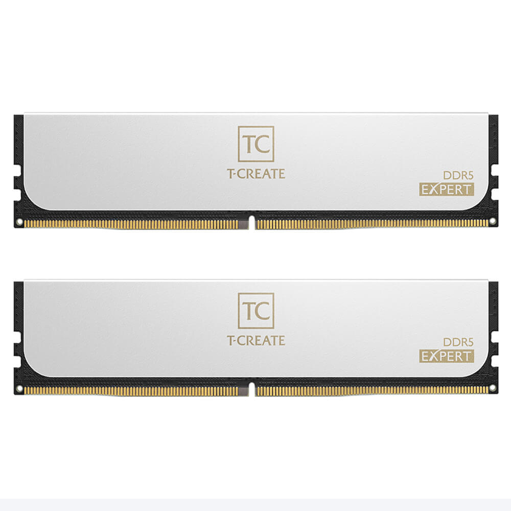 TeamGroup T CREAT EXPERT White H1 TeamGroup T-CREAT EXPERT DDR5 WHITE - 64GB (2x32GB) - Bus 6400MHz