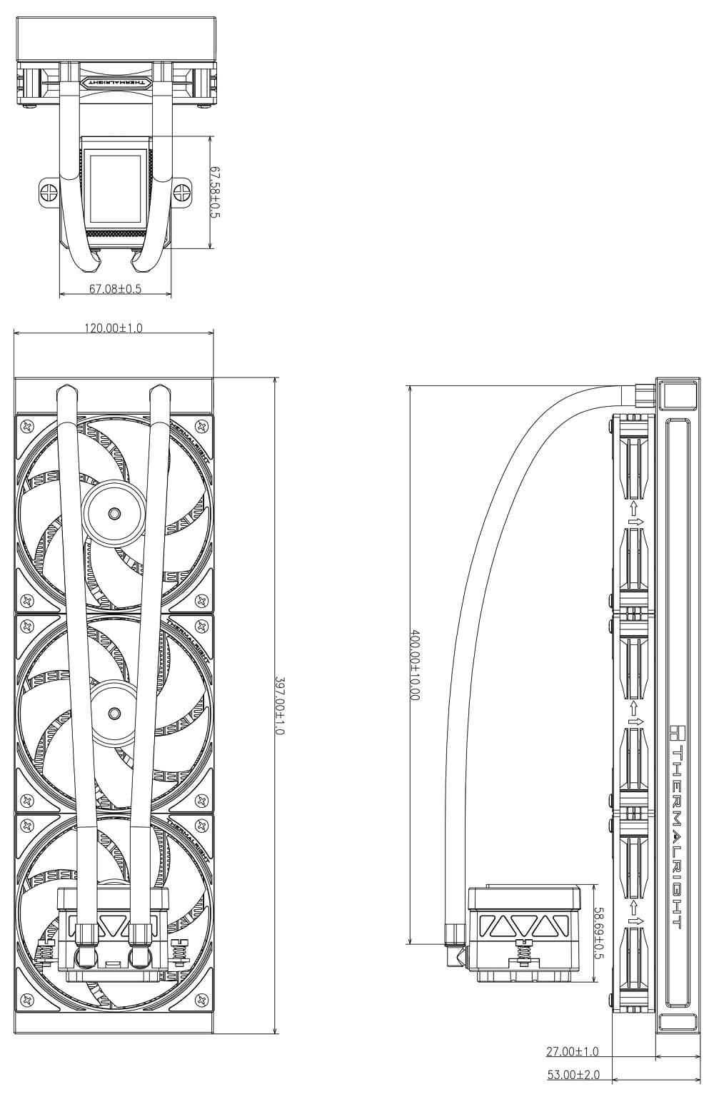 Thermalright Frozen Warframe 360 SE ARGB WHITE - AIO CPU Cooler
