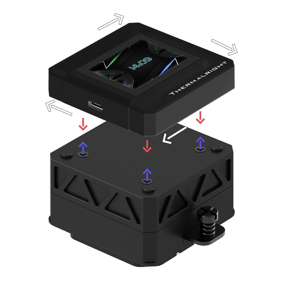 Thermalright Frozen Warframe SE ARGB BLACK H2 Thermalright Frozen Warframe 360 SE ARGB BLACK - AIO CPU Cooler - Ảnh 6