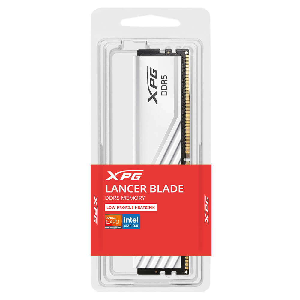 ADATA XPG LANCER BLADE WHITE DDR5 H3 Adata XPG LANCER BLADE WHITE - 16GB (1x16GB) DDR5 - Bus 5600Mhz Cas 36 - AX5U5600C4616G- SLABWH - Ảnh 3