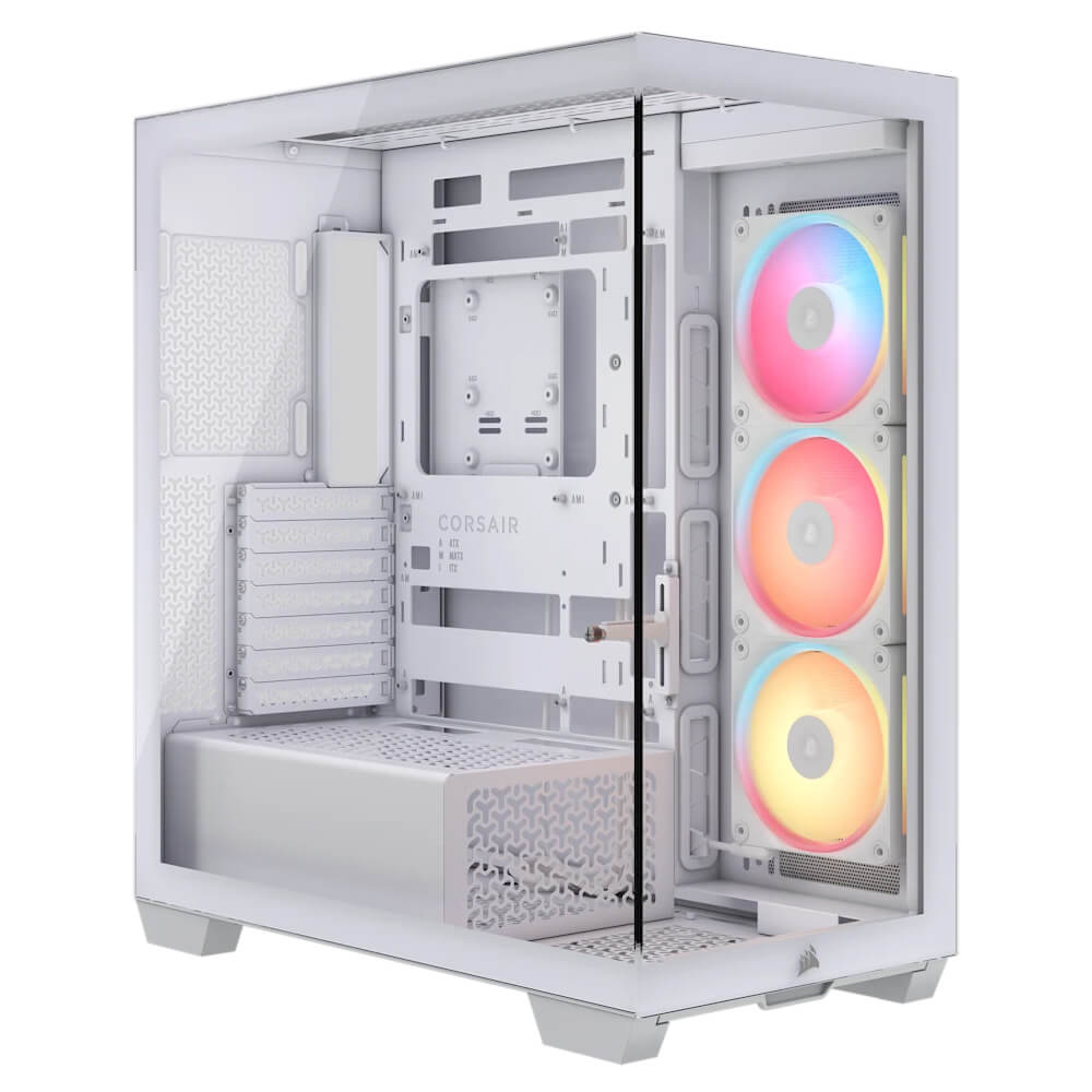 Corsair 3500X LX R RGB iCUE LINK White H1 Corsair 3500X LX-R RGB iCUE LINK White - Tempered Glass Mid-Tower PC Case