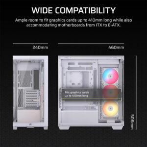 Corsair 3500X RS-R ARGB White - Tempered Glass Mid-Tower PC Case