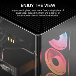 Corsair FRAME 4500X LX-R RGB iCUE LINK Black - Panoramic Glass Mid-Tower PC Case