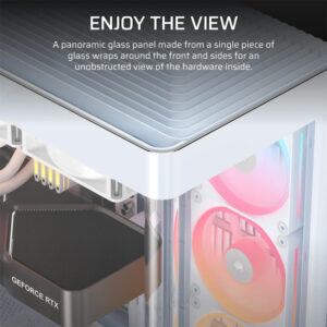 Corsair FRAME 4500X LX-R RGB iCUE LINK White - Panoramic Glass Mid-Tower PC Case