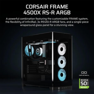 Corsair FRAME 4500X RS-R ARGB Black - Panoramic Glass Mid-Tower PC Case