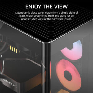 Corsair FRAME 4500X RS-R ARGB Black - Panoramic Glass Mid-Tower PC Case