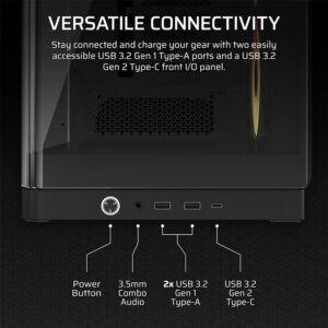 Corsair FRAME 4500X RS-R ARGB Black - Panoramic Glass Mid-Tower PC Case