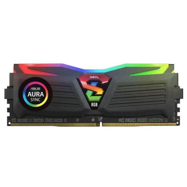 GeIL SUPER LUCE BLACK RGB – 8GB (1x8GB) DDR4 – Bus 3200MHz Cas 16