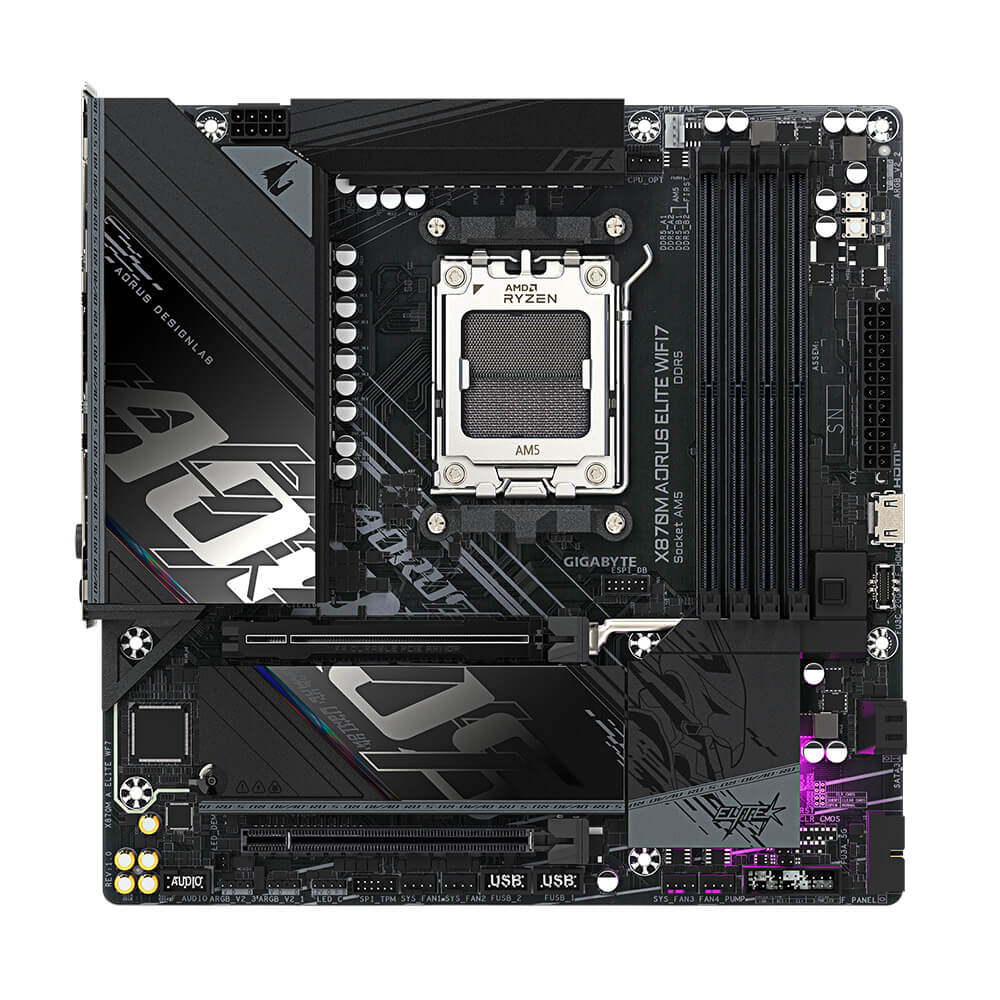 Gigabyte X870M AORUS ELITE WIFI7 H2 Gigabyte X870M AORUS ELITE WIFI7 - Socket AM5 - Ảnh 2