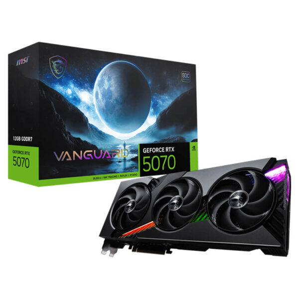 MSI GeForce RTX™ 5070 12G VANGUARD SOC – 12GB GDDR7