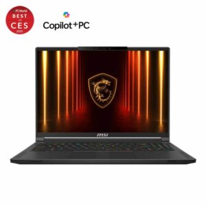 MSI Stealth A16 AI+ A3XWHG - AMD Ryzen AI 9 HX 370 | RTX 5070Ti, GDDR7 12GB | LPDDR5X 32GB | 1TB Gen 4 | 16.0" 16:10 QHD Oled 240Hz | Win 11 Home | 3Y | Core Black