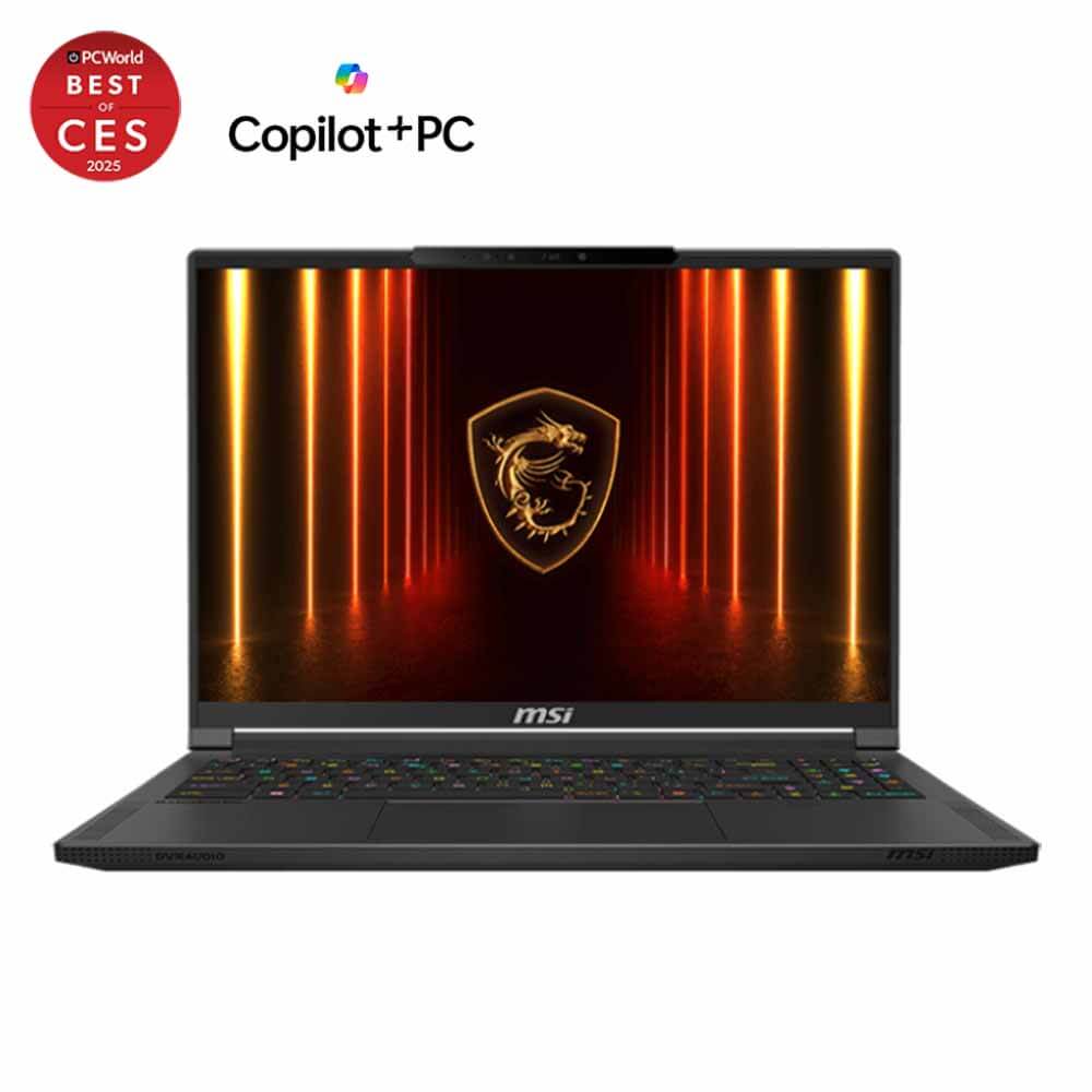 MSI Stealth A16 AI A3XW H1 MSI Stealth A16 AI+ A3XWHG - AMD Ryzen AI 9 HX 370 | RTX 5070Ti, GDDR7 12GB | LPDDR5X 32GB | 1TB Gen 4 | 16.0" 16:10 QHD Oled 240Hz | Win 11 Home | 3Y | Core Black