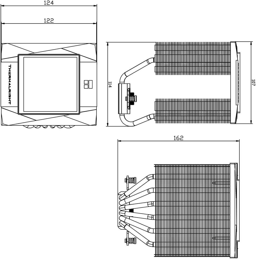 Thermalright Royal Knight 120 Digital BLACK - CPU Air Cooler