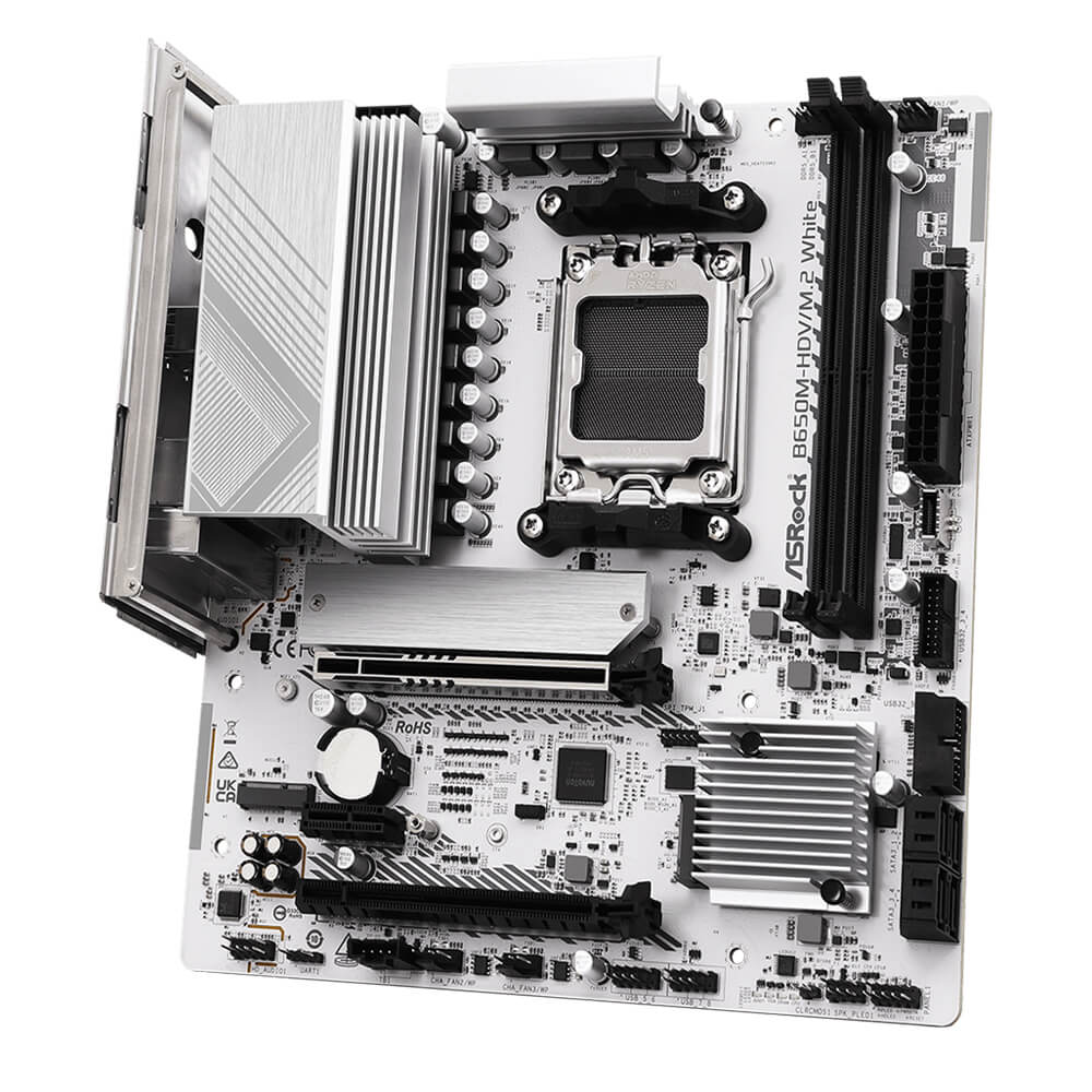 ASRock B650M HDV M.2 White H4 ASRock B650M-HDV/M.2 White - SOCKET AM5 - Ảnh 4