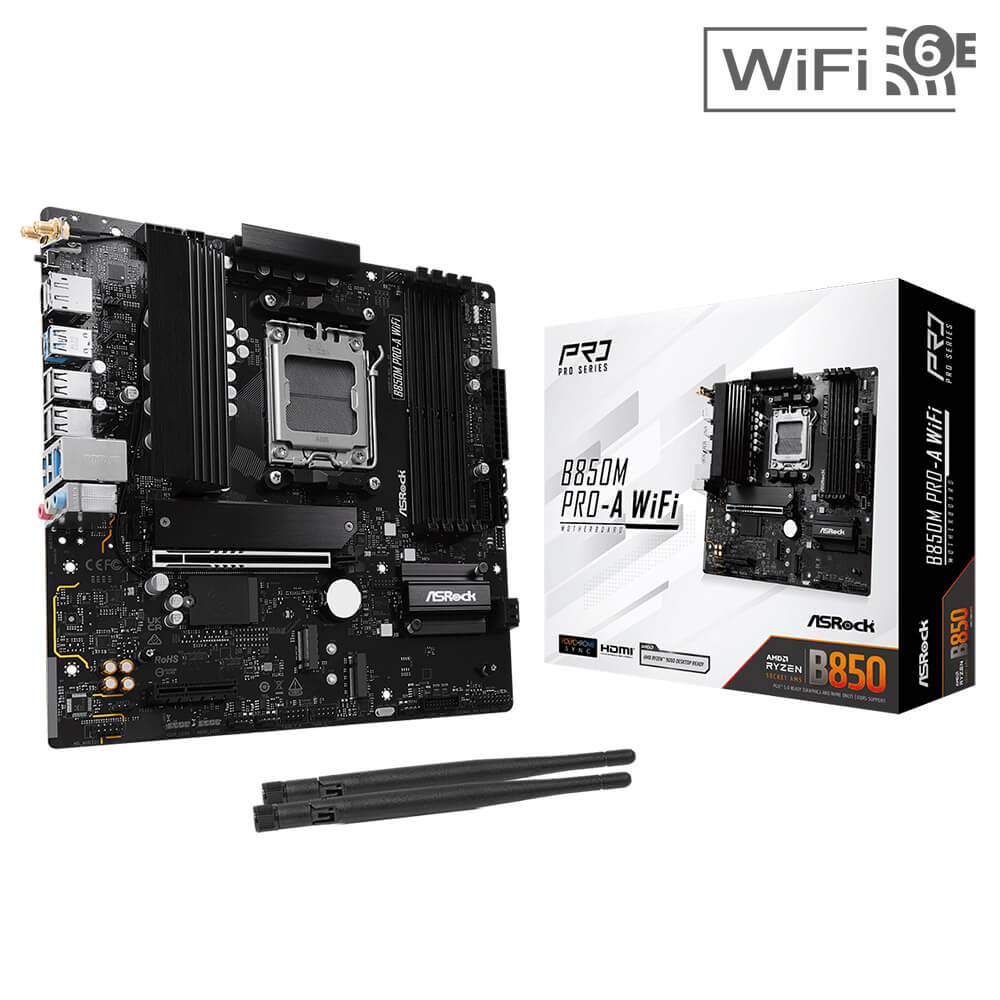 ASRock B850M Pro A WiFi H1 ASRock B850M Pro-A WiFi - Socket AM5