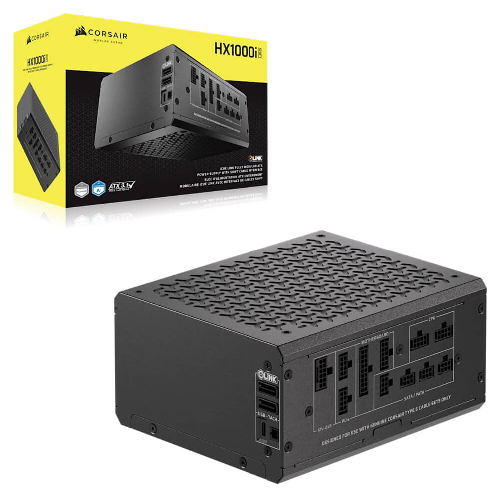 Corsair HX1000i SHIFT H3 Corsair HX1000i SHIFT - Fully Modular Platinum ATX Power Supply - Ảnh 2