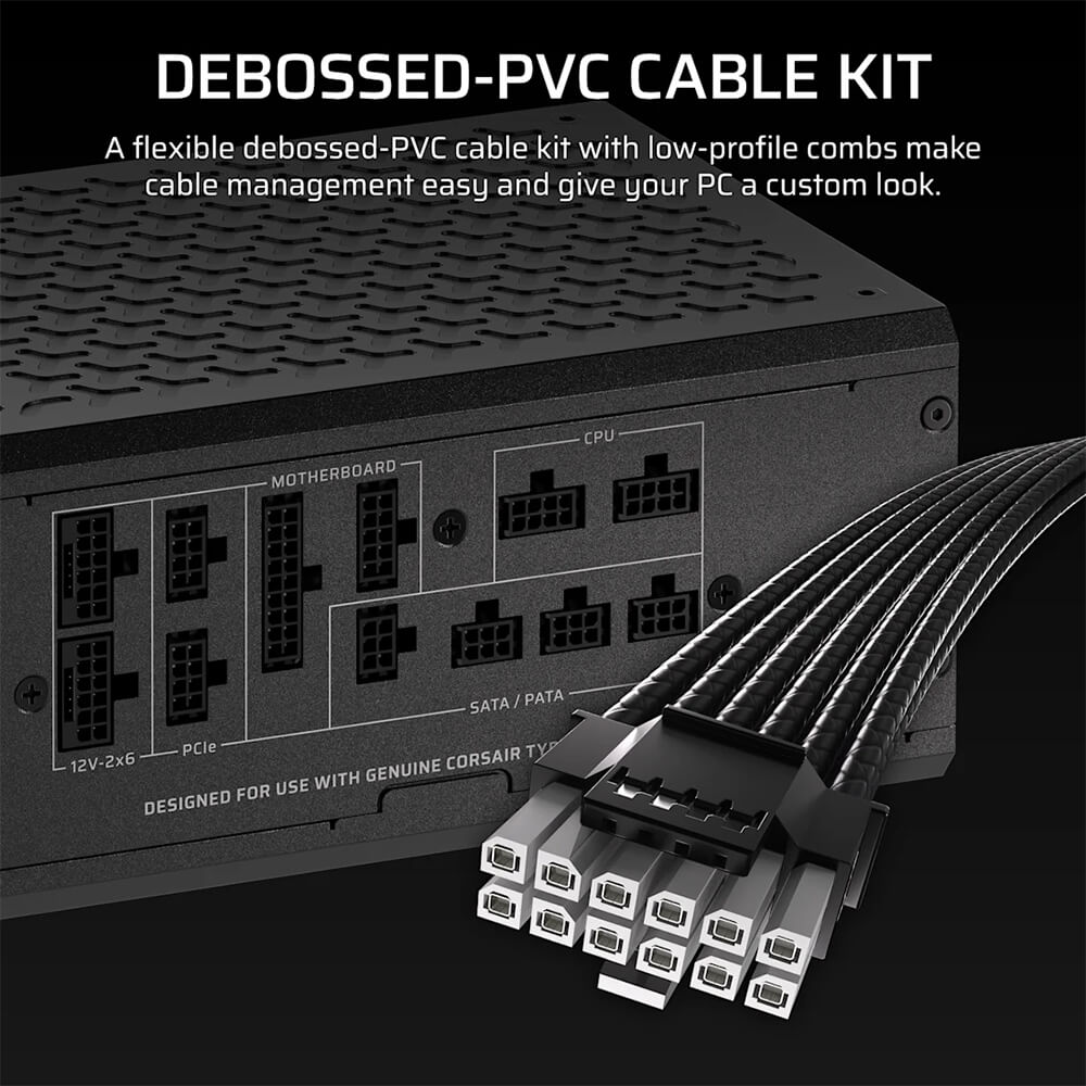Corsair HX1500i SHIFT H2 Corsair HX1500i SHIFT - Fully Modular Platinum ATX Power Supply - Ảnh 2
