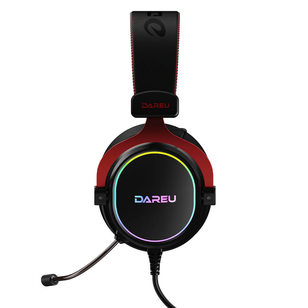 DAREU EH925L Black Red H2 DareU EH925L Black Red - 7.1 Gaming Headset - Ảnh 2
