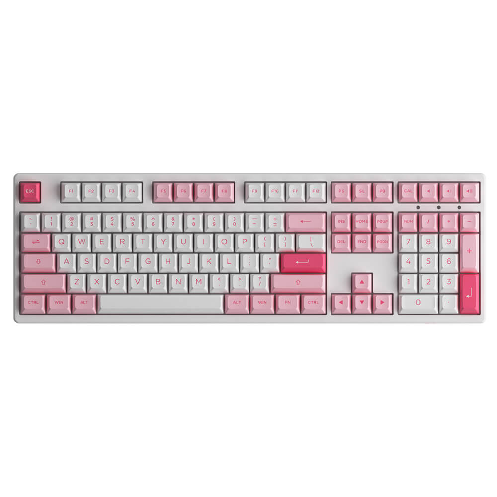 AKKO 3108 RF V3 Prunus Lannesiana Frost H1 AKKO 3108RF V3 Prunus Lannesiana (Dual-mode / AKKO Frost Pink Switch) - Gaming Keyboard