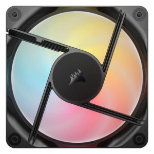 Corsair RS120 R ARGB Black Triple Pack H3 Corsair RS120-R ARGB - 120mm PWM Reverse Fans - Triple Pack - Black