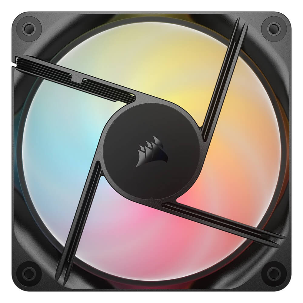 Corsair RS120 R ARGB Black Triple Pack H3 Corsair RS120-R ARGB - 120mm PWM Reverse Fans - Triple Pack - Black - Ảnh 3