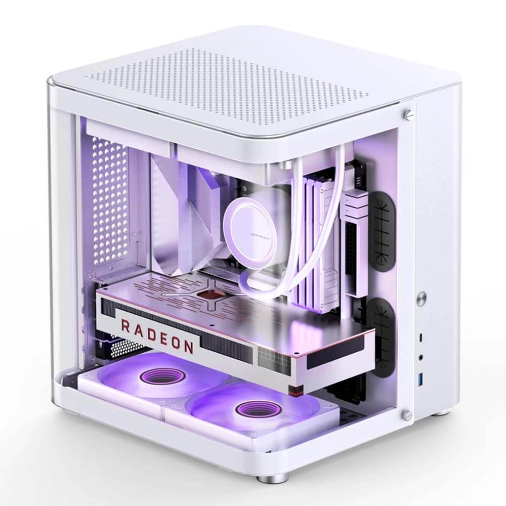 Jonsbo TK 1 White H1 Jonsbo TK-1 White - Micro-ATX Case - Ảnh 2