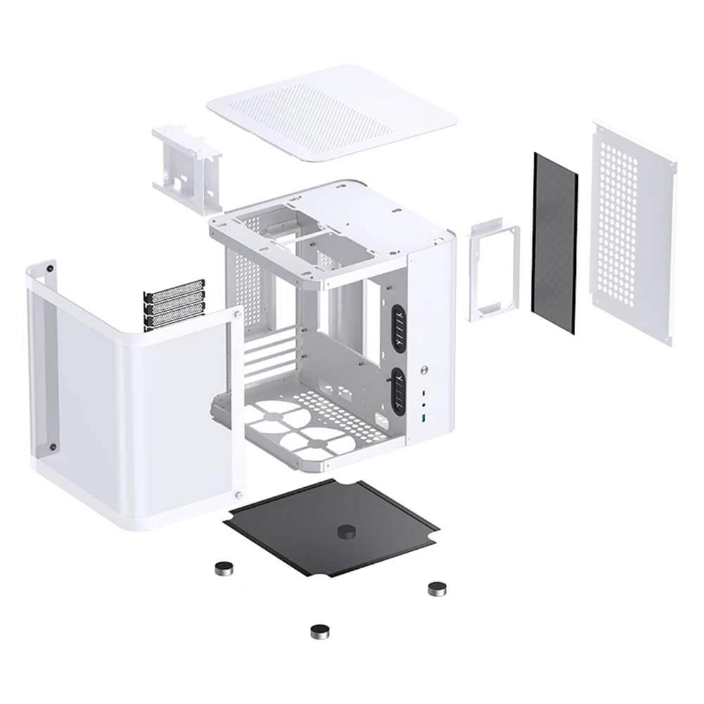 Jonsbo TK 1 White H9 Jonsbo TK-1 White - Micro-ATX Case - Ảnh 9