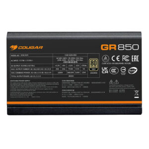 COUGAR GR 850 - 850W 80 Plus Gold | ATX 3.1 | PCIe 5.1 - Full Modular