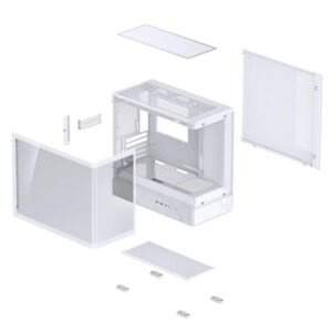 Jonsbo D200 White - Micro-ATX Case
