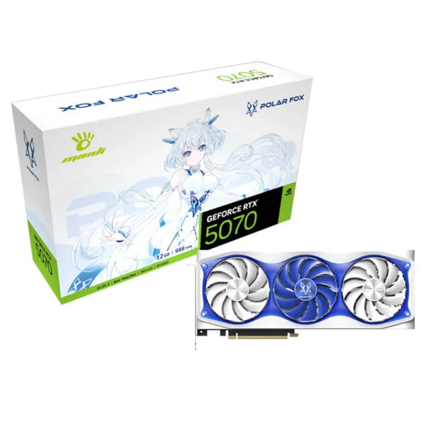 Manli Polar Fox GeForce RTX 5070 OC - 12GB GDDR7
