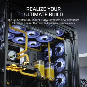 Corsair iCUE LINK 9000D AIRFLOW TG Super-Tower Black - Full-Tower SSI-EEB Case