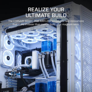 Corsair iCUE LINK 9000D AIRFLOW TG Super-Tower White - Full-Tower SSI-EEB Case