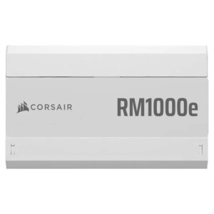 Corsair RM1000e White - ATX 3.1 & PCIe 5.1 - 1000W 80 Plus Gold - Fully Modular Low-Noise ATX Power Supply