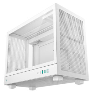 Deepcool CH160 PLUS WH - High-airflow Micro-ATX Case