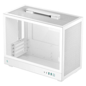 Deepcool CH160 PLUS WH - High-airflow Micro-ATX Case