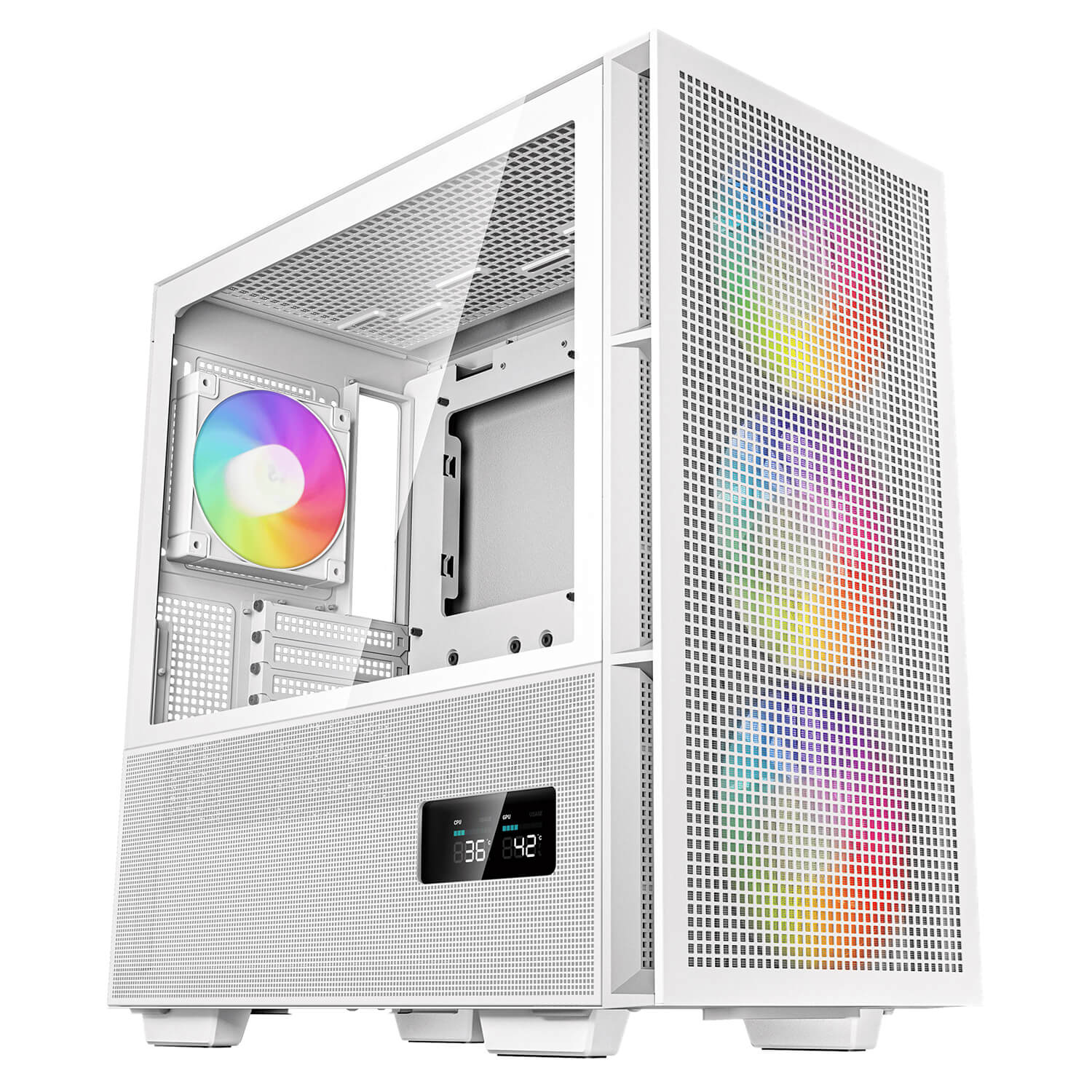 Deepcool CH560 DIGITAL WH High airflow E ATX Case H1 Deepcool CH560 DIGITAL WH - High-airflow E-ATX Case