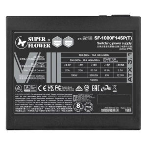 Super Flower LEADEX VIII Platinum PRO 1000W - ATX 3.1 - 1000W 80 Plus Platinum - Full Modular PSU