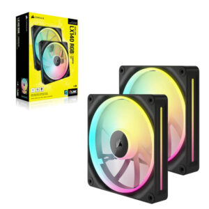 Corsair iCUE LINK LX140 RGB Black - 140mm PWM Fans Dual Kit