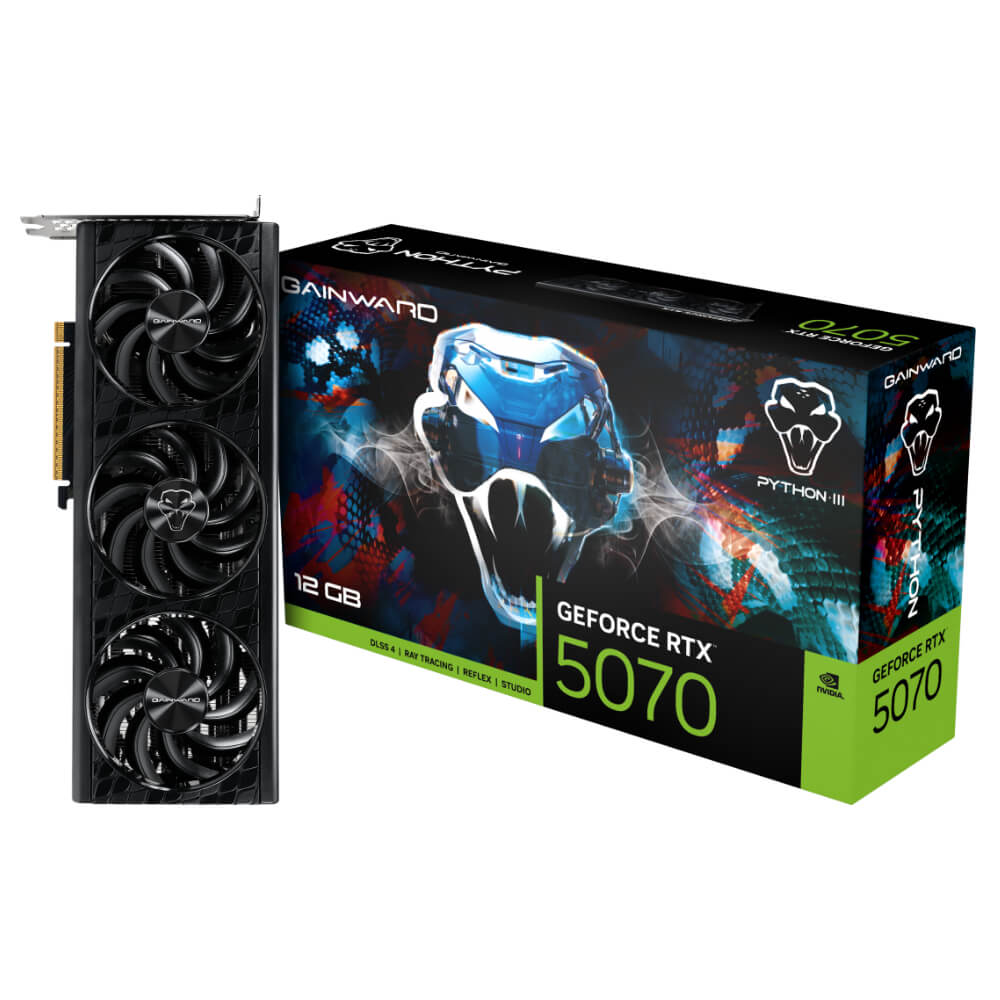 GAINWARD RTX5070 PYTHON III 12GB GDDR7 H1 Gainward GeForce RTX™ 5070 Python III - 12GB GDDR7